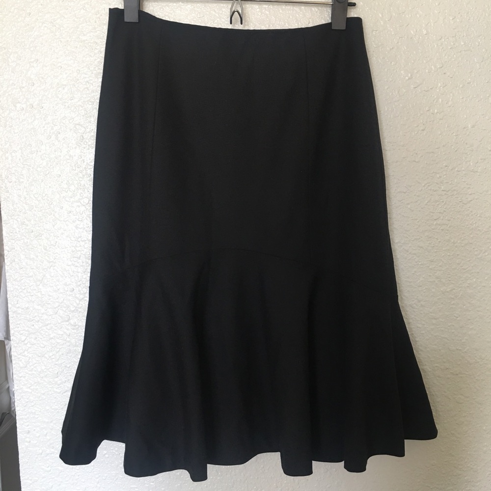 Ann Taylor Black midi skirt